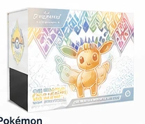 Illustrative preview of Pokémon Prismatic Evolutions ETB